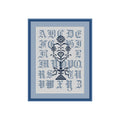 Mustertuch 4 blau