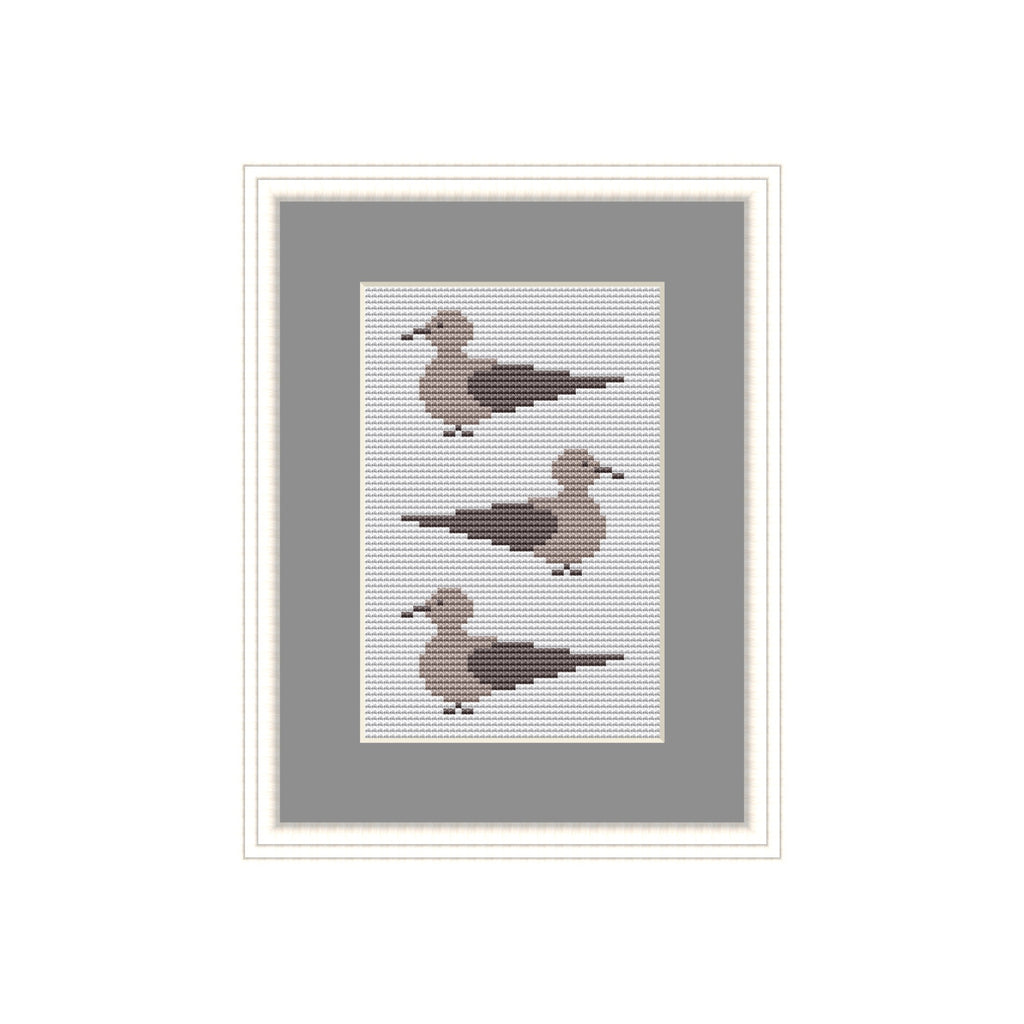3 Vögel – Kreuzstich Stickvorlage
