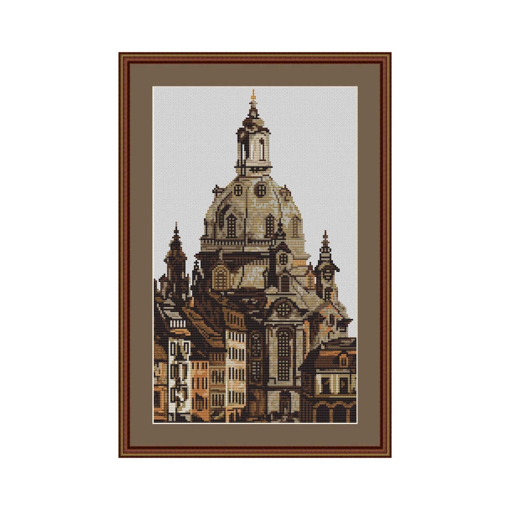 Frauenkirche Dresden – Kreuzstich Stickvorlage