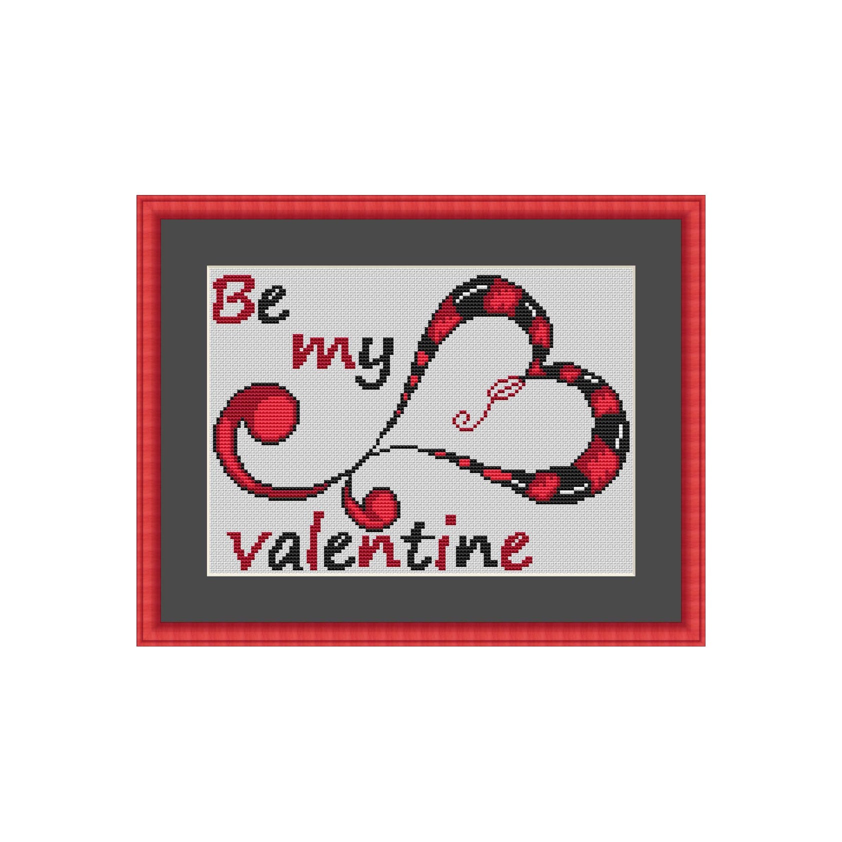 Herz modern1,be my valentine