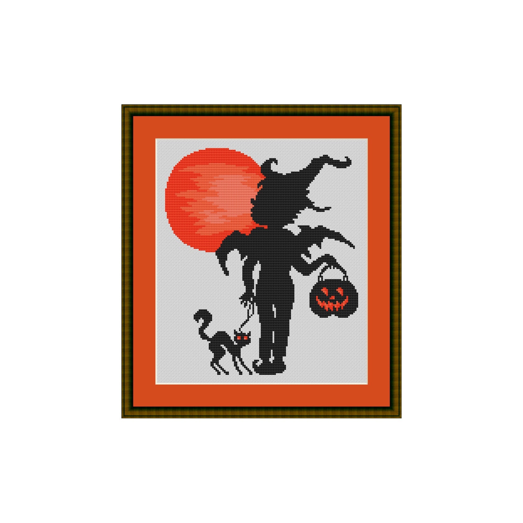 Halloweenengel mit Kater