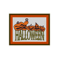 Kürbisse Halloween – Kreuzstich Herbst Stickvorlage