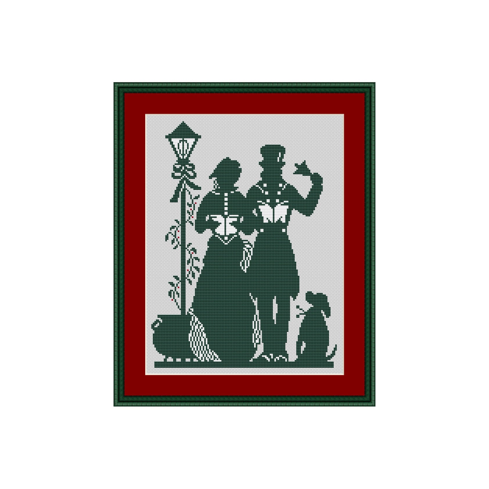 Scherenschnittweihnachtssänger