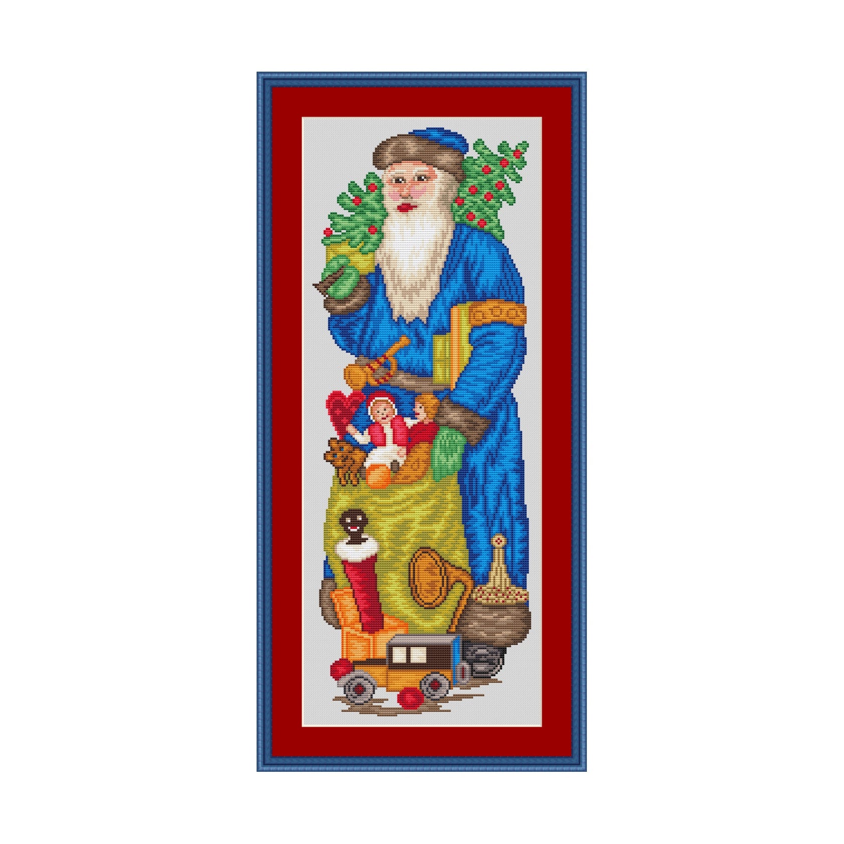 Weihnachtsmann blau