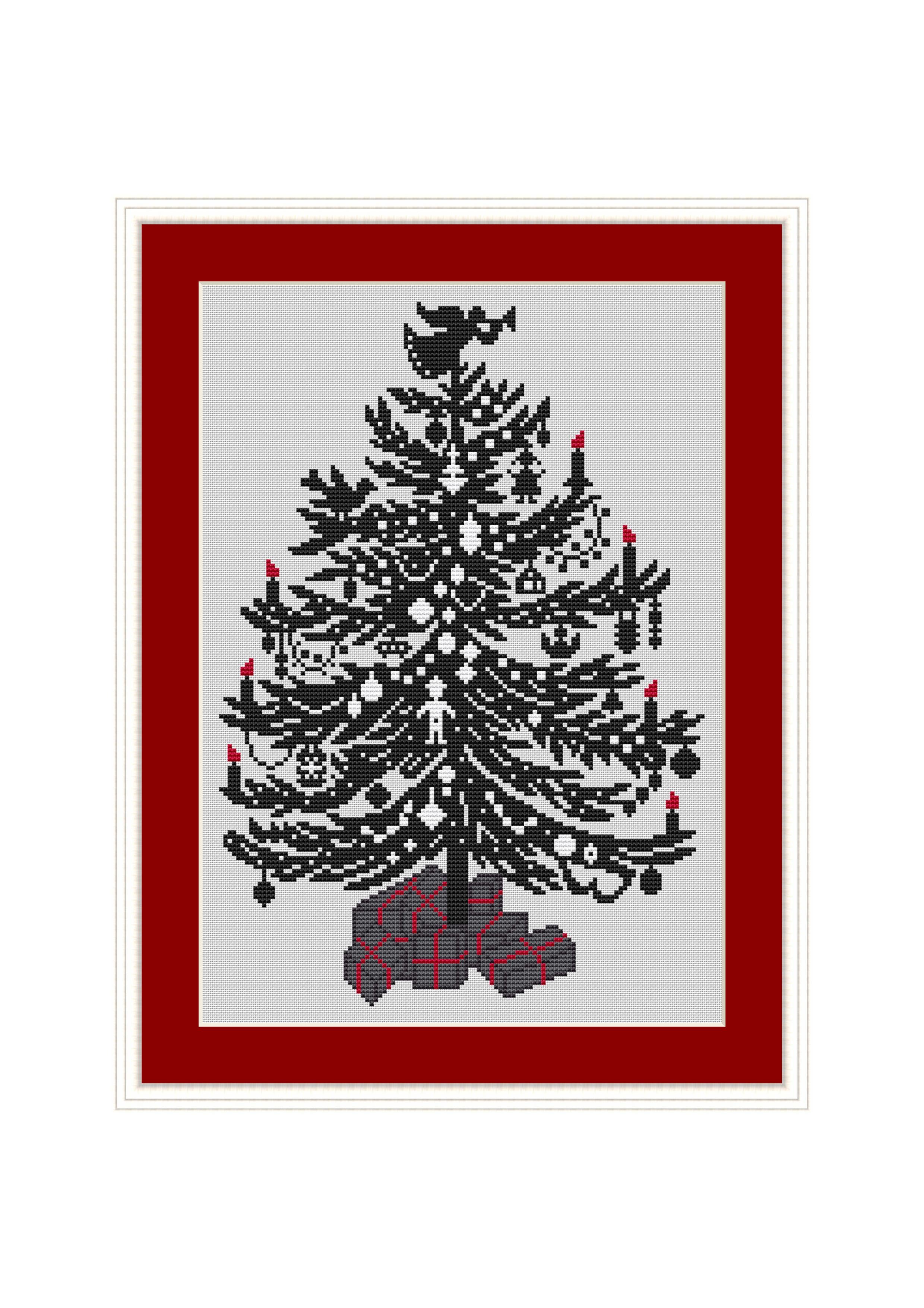 Scherenschnitt Weihnachtsbaum